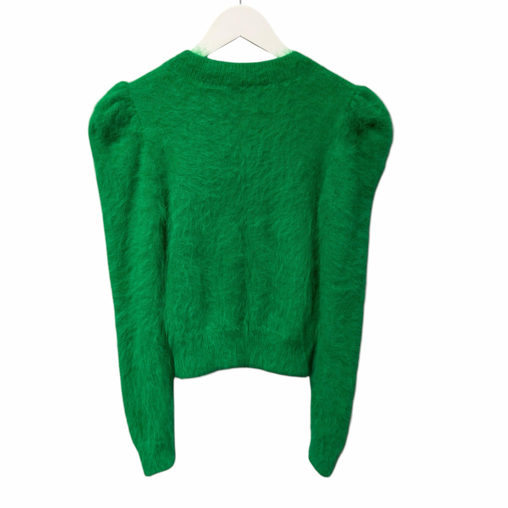 Ulla Johnson Aisha Cardigan Emerald Green Angora Blend Button Front Womens Small