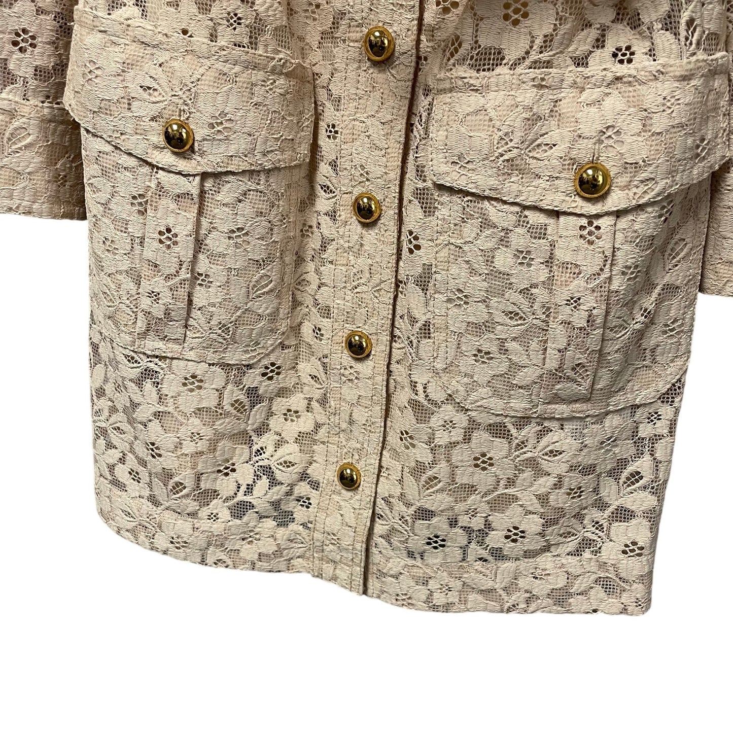 NWT Zimmermann Hypnotic Lace Belted Mini Utility Shirt Dress Cream AUS 0 / US 4