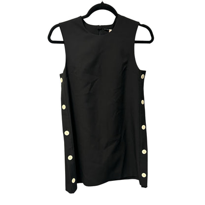 NWT Alexis Black Libra Buttoned Sleeveless Cady Mini Shift Dress Womens Size XS