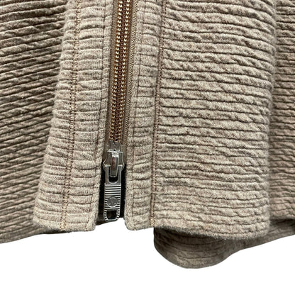 Lululemon Athletica Along the Way Full Zip Hoodie Heathered Soft Sand Womens XS