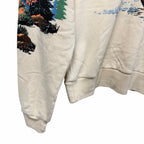 NWT Mother The Camper Sweatshirt Lake Scene Print Small Neon Cabincore Outdoor