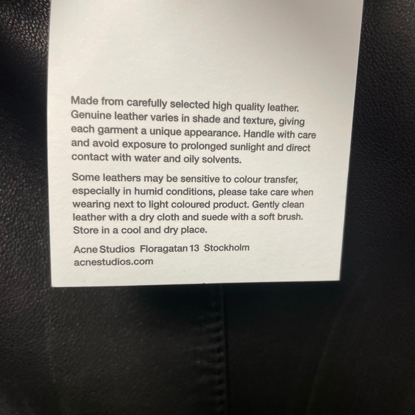 NWT Acne Studios Black Paneled Leather Mini Dress Womens 34 / US 2