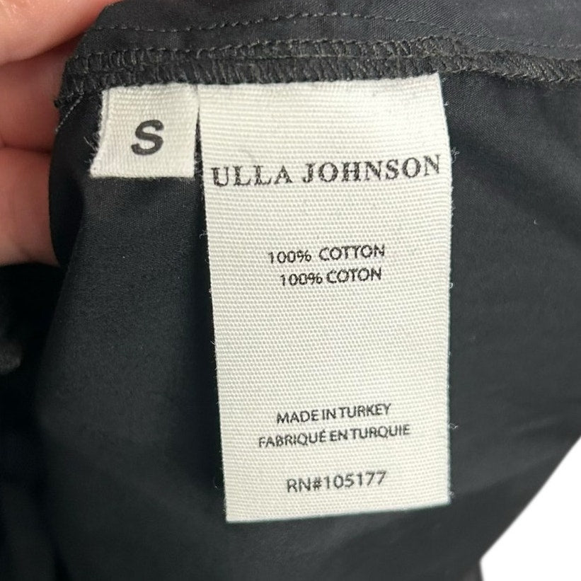 NWT Ulla Johnson Noir Black Hope Sleeveless Tiered Midi Dress Womens Small