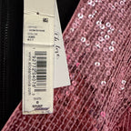 NWT Alice + Olivia Blaze Mini Dress Sequin Colorblock Multi Long Sleeve Size 0
