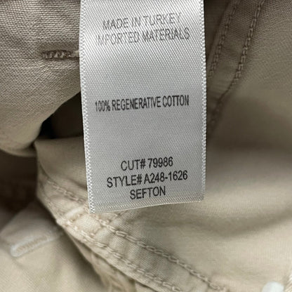 NWT AGOLDE Sefton Pant in Comb Cream Pure Cotton Womens Size 24