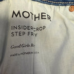 Mother Insider Crop Step Fray Jean Good Girls Race Pink Striped Womens Size 26