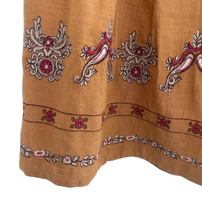 By Anthropologie Meghan Embroidered Mini Skirt Womens Size 12