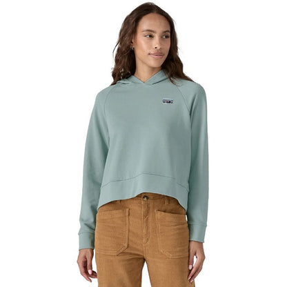 Patagonia Regenerative Organic Cotton Essential Hoodie Thermal Blue Womens Large