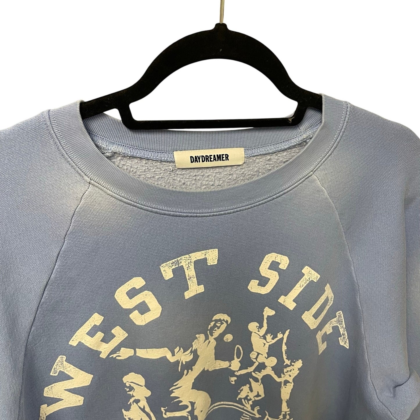 Daydreamer West Side Athletics Crewneck Sweatshirt Light Blue Womens Medium