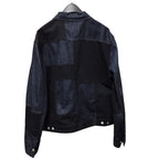 Alexander McQueen Mens Patchwork Denim Zip Up Jacket 58 Made In Italy Streetwear