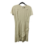 Isabel Marant Womens Rimba Poplin Dress 40 US 8 Linen Blend Asymmetric Ruffle