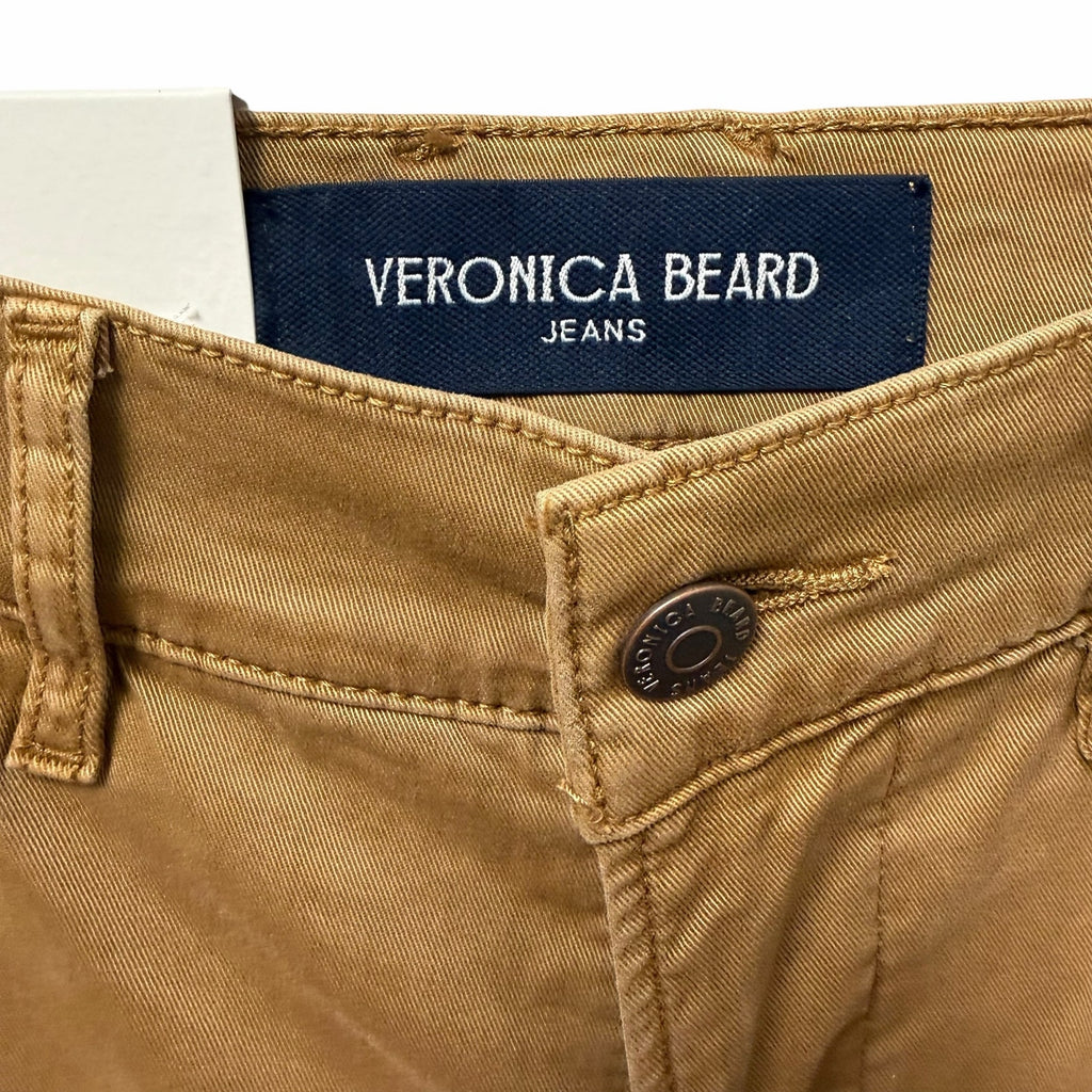 NWT Veronica Beard Jeans Carson High Rise Ankle Flare Pant Acorn Tan Womens 26