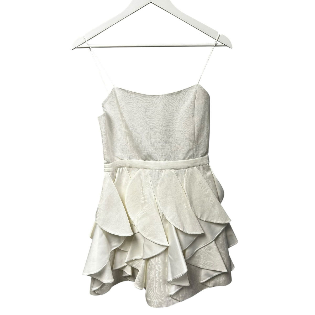 NWT Alice + Olivia White Nadie Scooped Bustier Mini Dress Womens 6 Bride