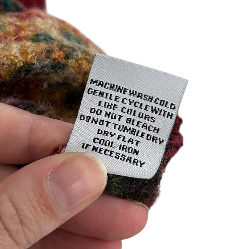 Habitat Clothes to Live In Red Multi Abstract Floral Print Top Womens Medium