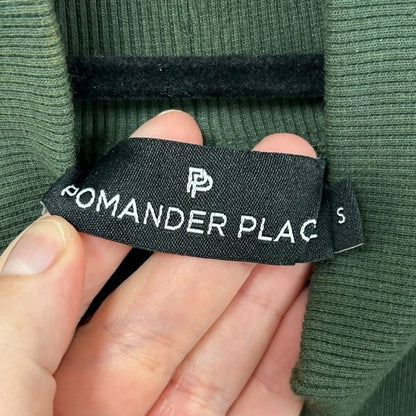 Pomander Place Forest Green Porter Sweatshirt Turtleneck Mini Dress Womens Small