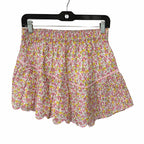 LoveShackFancy Memphis Mini Skirt Dainty Floral Print Pure Cotton Womens Small