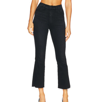 Mother Encounters At Night Black The Hustler Ankle Fray Jeans Womens 31 / 10