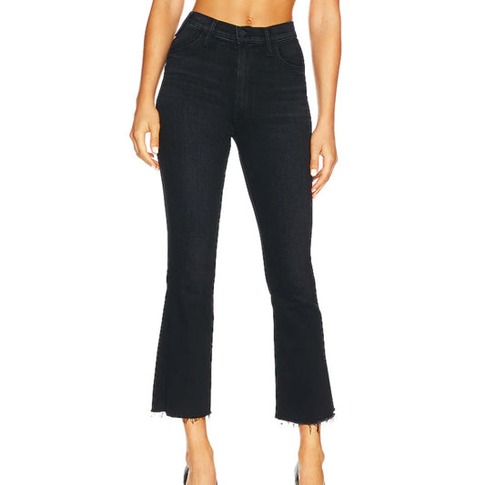 Mother Encounters At Night Black The Hustler Ankle Fray Jeans Womens 31 / 10