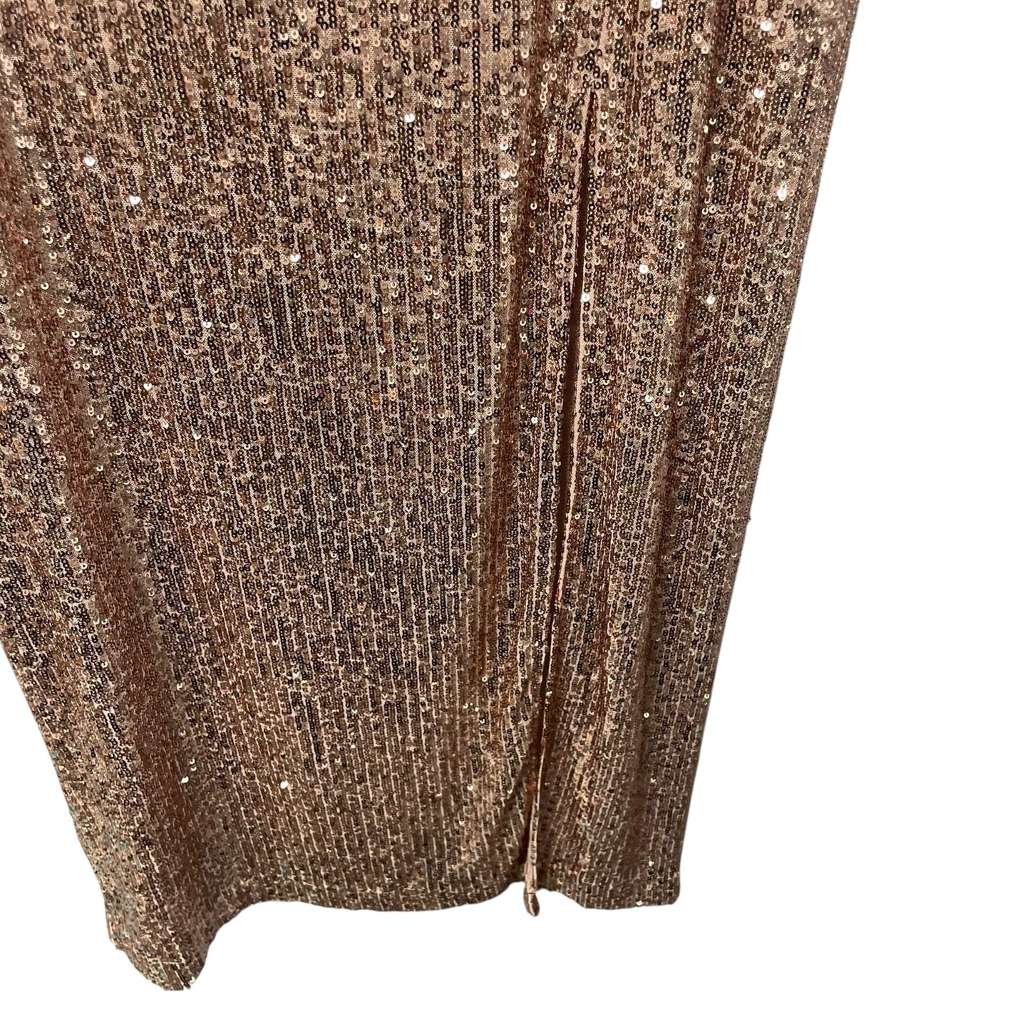 NWT Free People Ariana Sequin Maxi Skirt Pink Champagne Womens Size 12