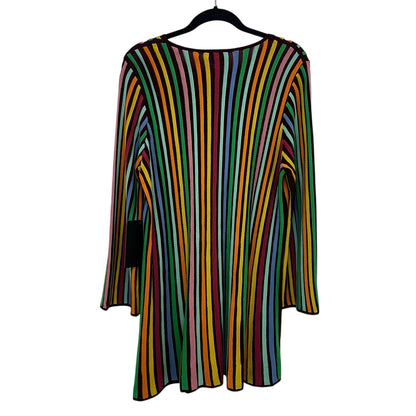 NWT Tuckernuck Jewel Rainbow Stripe Long Sleeve Amal Swing Dress Womens XXL