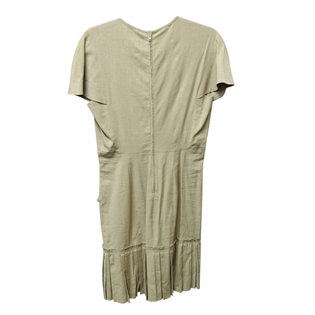 Isabel Marant Womens Rimba Poplin Dress 40 US 8 Linen Blend Asymmetric Ruffle