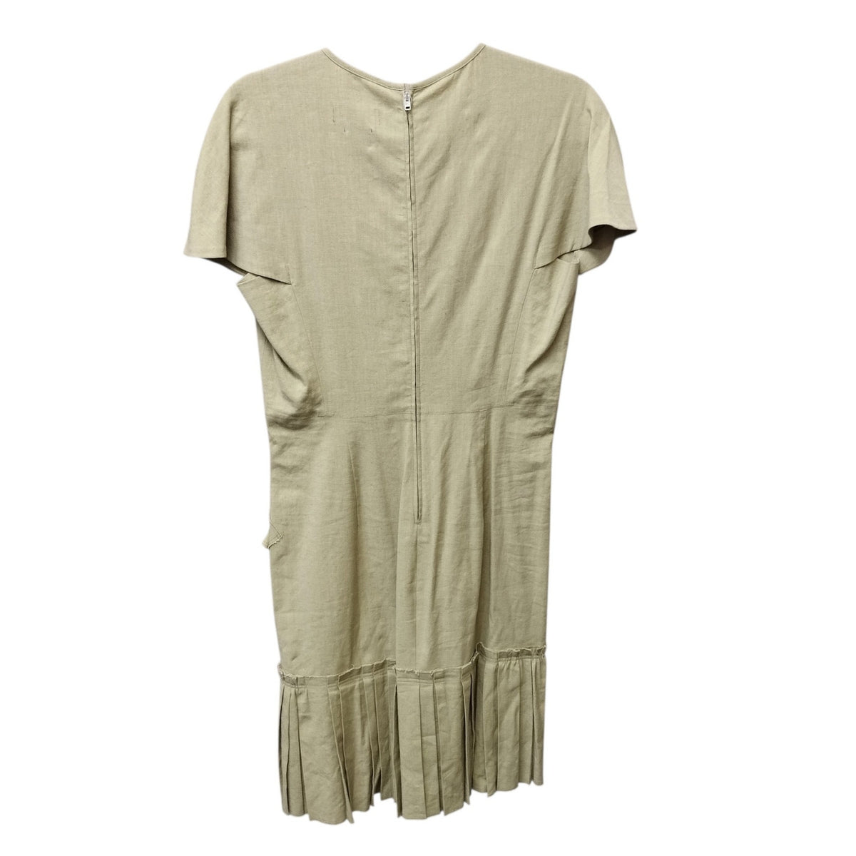 Isabel Marant Womens Rimba Poplin Dress 40 US 8 Linen Blend Asymmetric Ruffle