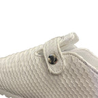 The Shoe Surgeon Luxe Mule in White Python Mens Size 8