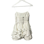 NWT Alice + Olivia White Nadie Scooped Bustier Mini Dress Womens 6 Bride
