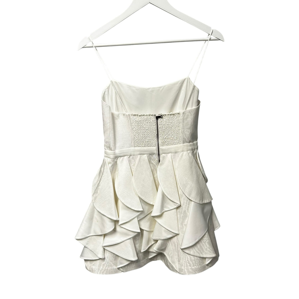 NWT Alice + Olivia White Nadie Scooped Bustier Mini Dress Womens 6 Bride