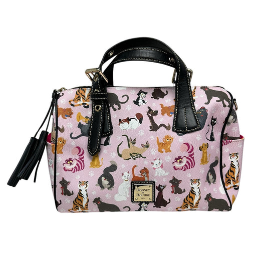 Dooney & Bourke 2019 Disney Cats Double Handle Leather Satchel Handbag