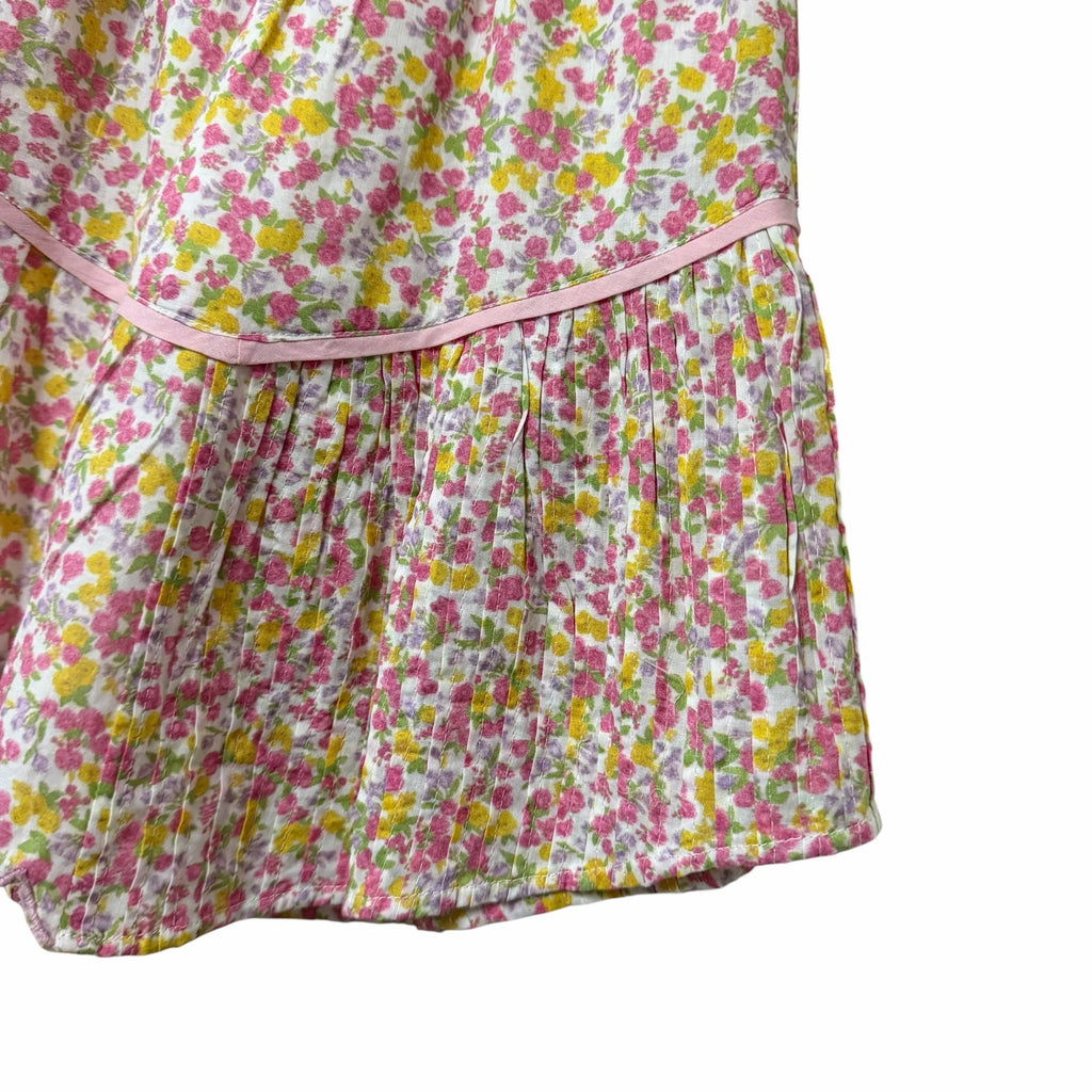 LoveShackFancy Memphis Mini Skirt Dainty Floral Print Pure Cotton Womens Small