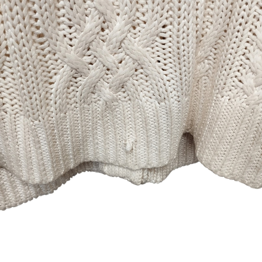 Ralph Lauren Womens Silk Shawl Collar Cable Knit Cardigan Small Preppy Old Money