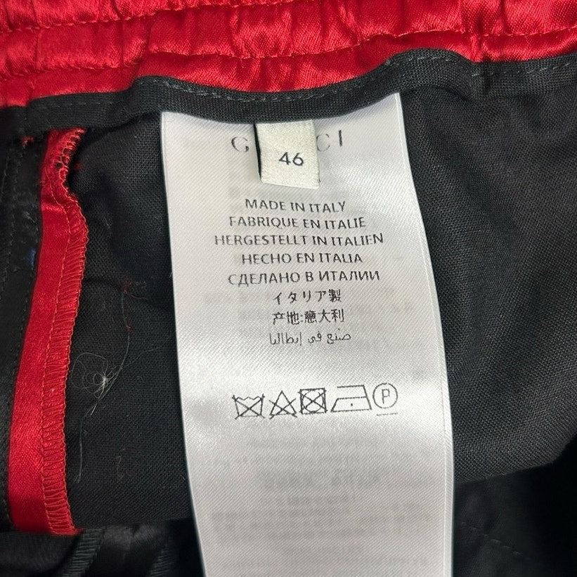 Gucci GG Star Acetate Red Black Streetwear Shorts Mens 46 / US 36 Small