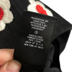 Alice + Olivia Black White Red Floral Embroidered Lindsey Mini Dress Womens 2