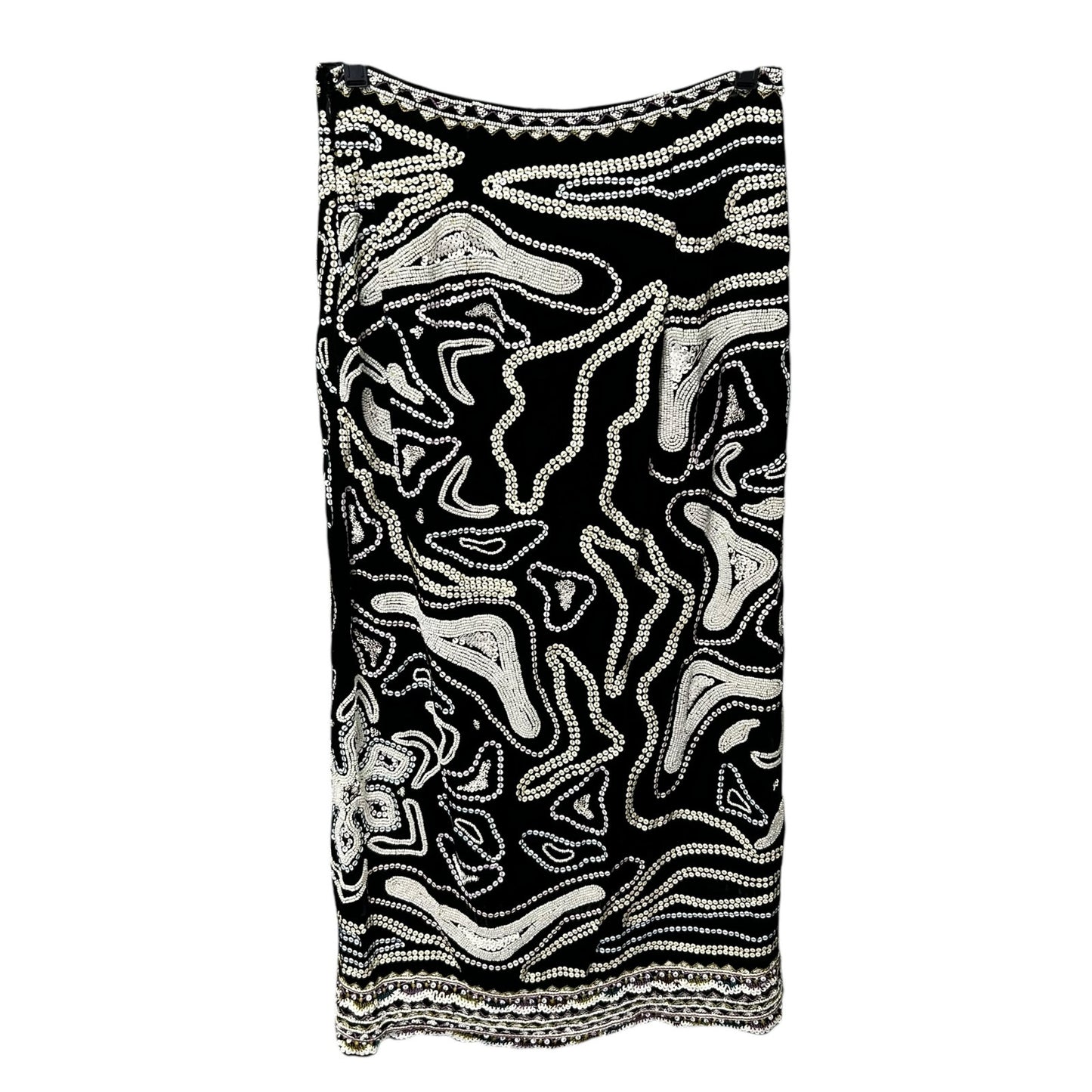 NWT Ulla Johnson Handmade Embellished Silk Blend Adara Midi Skirt Womens 0