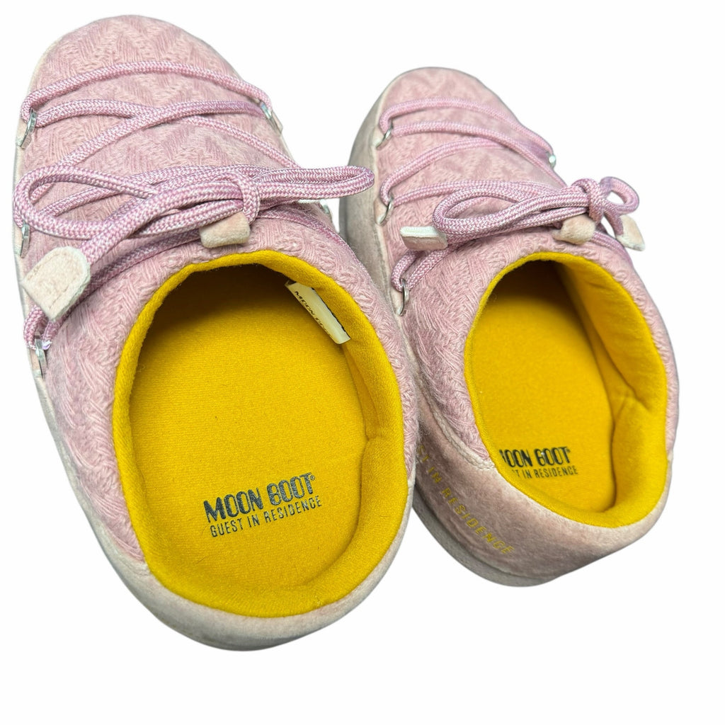 Moon Boot x Guest In Residence EVX Rose Pink Knit Mules Womens US 9.5 / 10