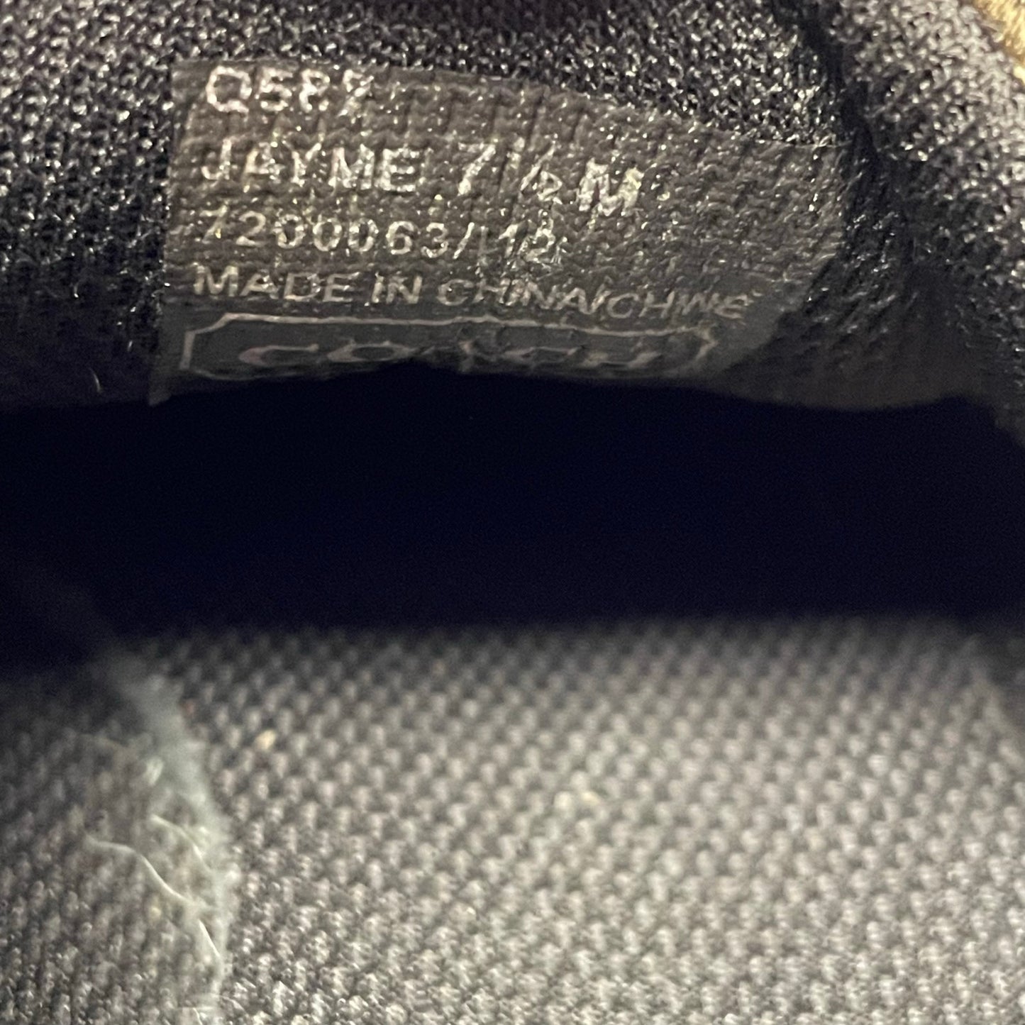 Coach Signature Canvas Logo Print Suede Trim Lace Up Jayme Sneaker Brown 7.5