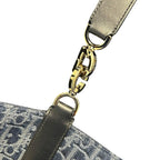 Christian Dior Toujours Blue Denim Oblique Jacquard Double Handle Tote Bag