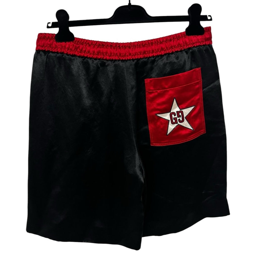 Gucci GG Star Acetate Red Black Streetwear Shorts Mens 46 / US 36 Small