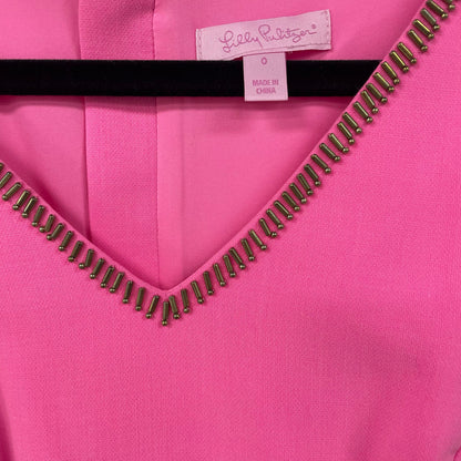 NWT Lilly Pulitzer Sleeveless Monica Dress Sunkissed Pink Womens 0