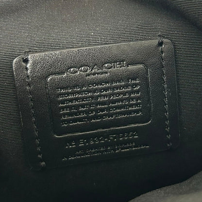 Coach File Crossbody in Signature Canvas Black Leather with Vandal Gummy Bear