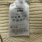 Valentino Butterfly Embroidered Sweater Cream Multicolor Cable Knit Size Medium