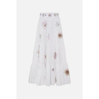 NWT Camilla Living In Colour High Waisted Tiered Maxi Skirt Hand Embroidered XS