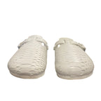 The Shoe Surgeon Luxe Mule in White Python Mens Size 8