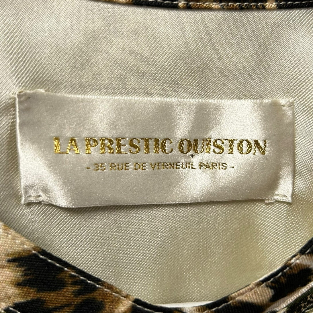 La Prestic Ouiston Multicolor Open It Silk Button Front Dress Womens 1 / US 6