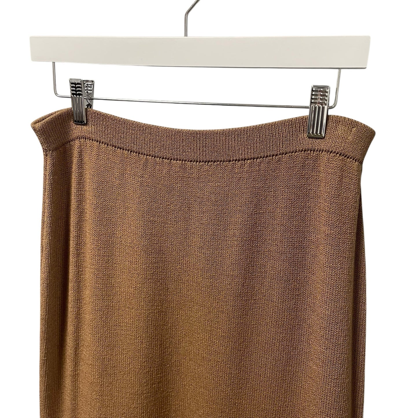 St. John Collection by Marie Gray Light Brown Santana Knit Long Skirt Womens 6