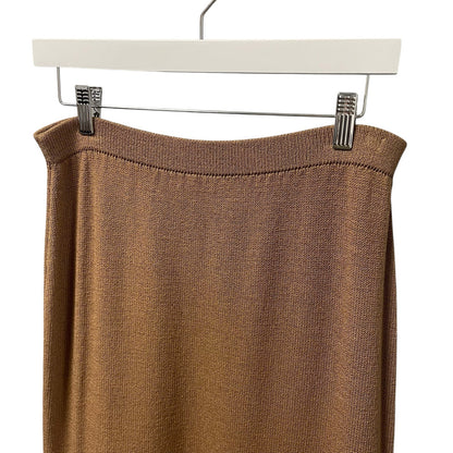 St. John Collection by Marie Gray Light Brown Santana Knit Long Skirt Womens 6