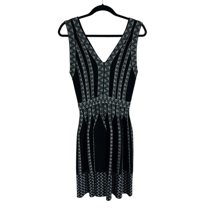 M Missoni Graphic Motif Sleeveless Knee Length V Neck Dress Womens 40 / US 4