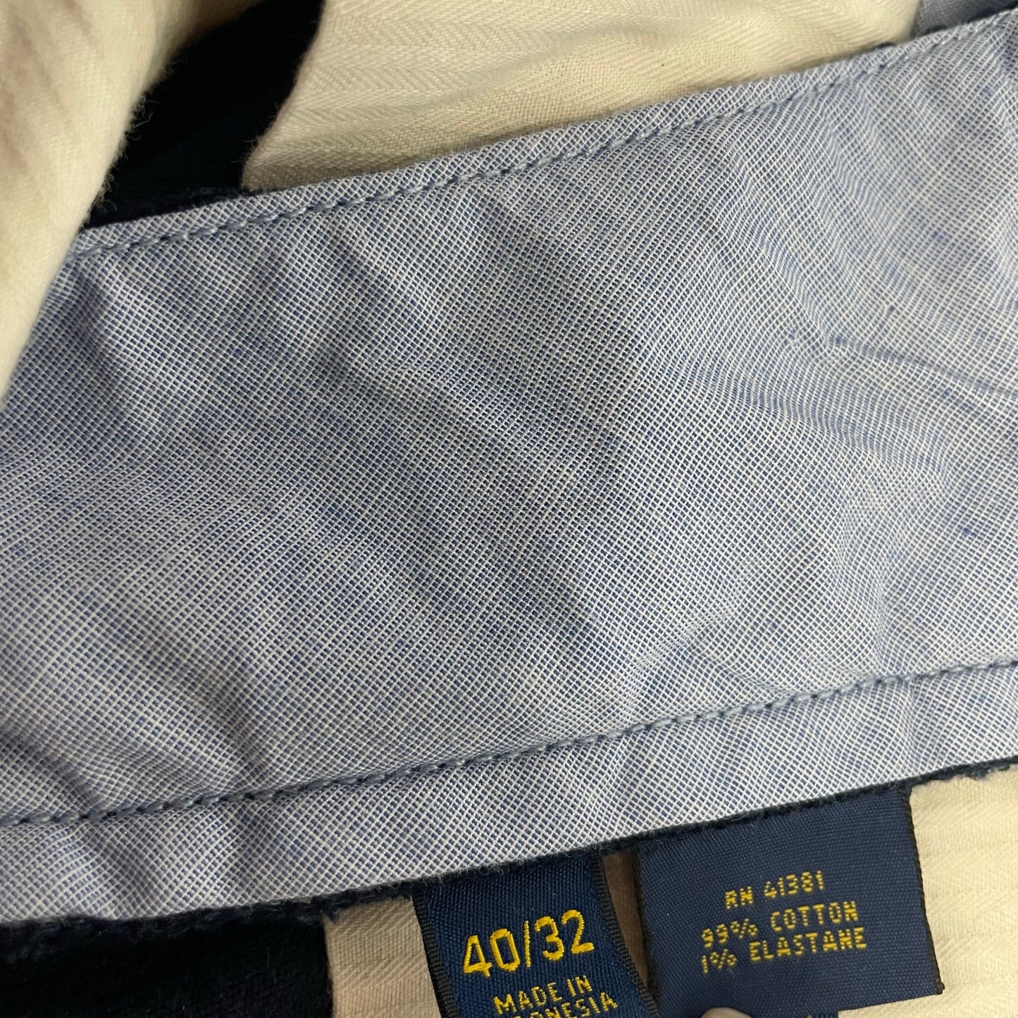 Polo Ralph Lauren Blue Label Dark Navy Corduroy Pant Mens Size 40x32