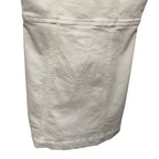 Alice + Olivia Jeans Maryann Tie Shoulder White Denim Mini Dress Womens Size 2